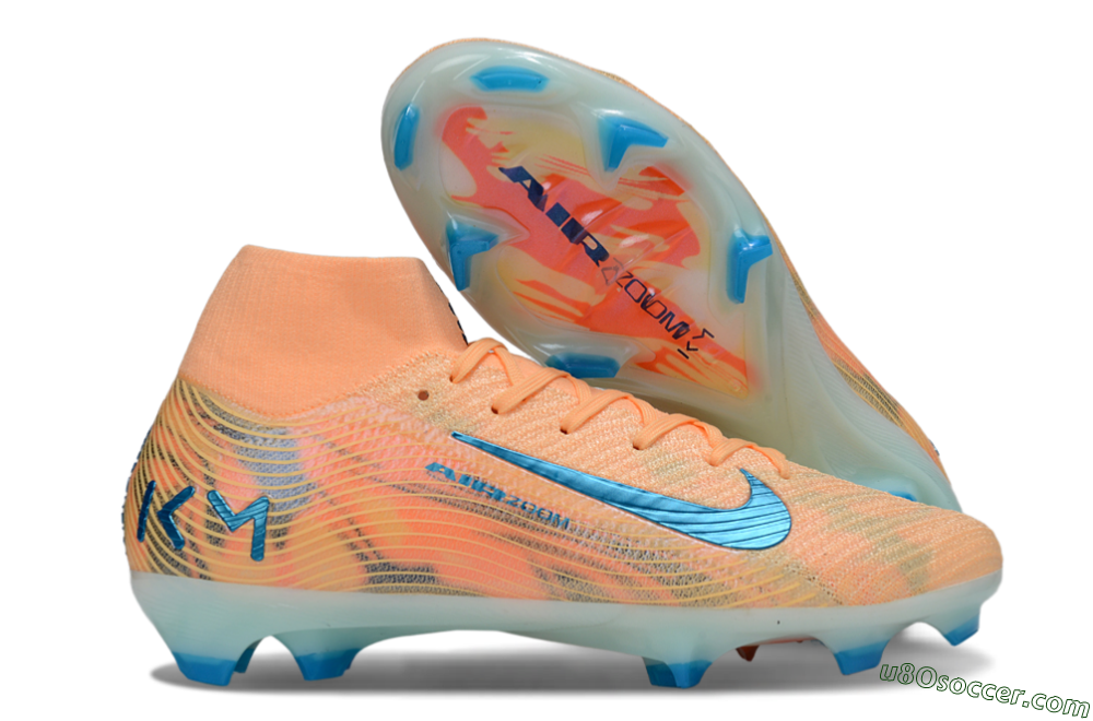 Nike Air Zoom Mercurial Superfly 10 Elite FG Firm Ground Soccer Cleats - Pink/Blue/Whtie 1