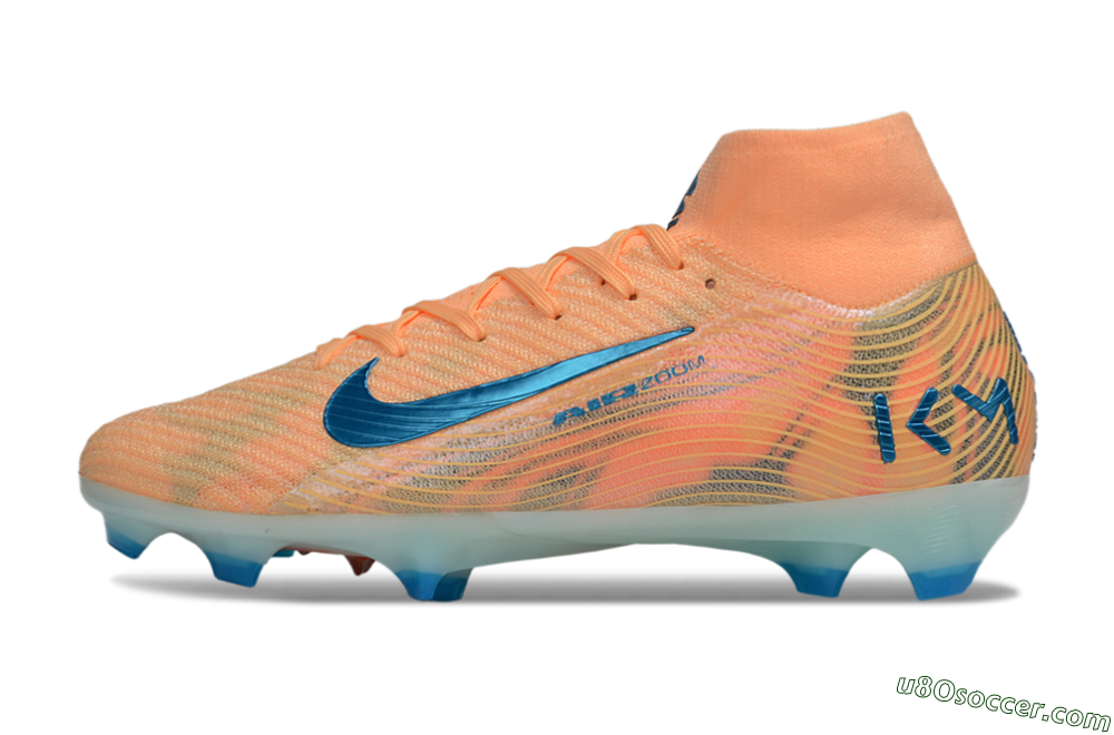 Nike Air Zoom Mercurial Superfly 10 Elite FG Firm Ground Soccer Cleats - Pink/Blue/Whtie 2