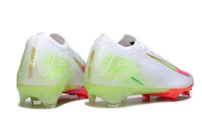 Nike Air Zoom Mercurial Vapor 16 Elite FG Firm Ground Soccer Cleats - White/Pink/Yellow