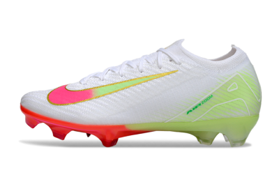 Nike Air Zoom Mercurial Vapor 16 Elite FG Firm Ground Soccer Cleats - White/Pink/Yellow