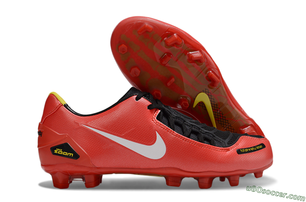 Nike Air Zoom Total 90 Laser FG Firm Ground Soccer Cleats - Red/White/Black 1