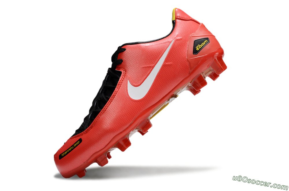 Nike Air Zoom Total 90 Laser FG Firm Ground Soccer Cleats - Red/White/Black 5