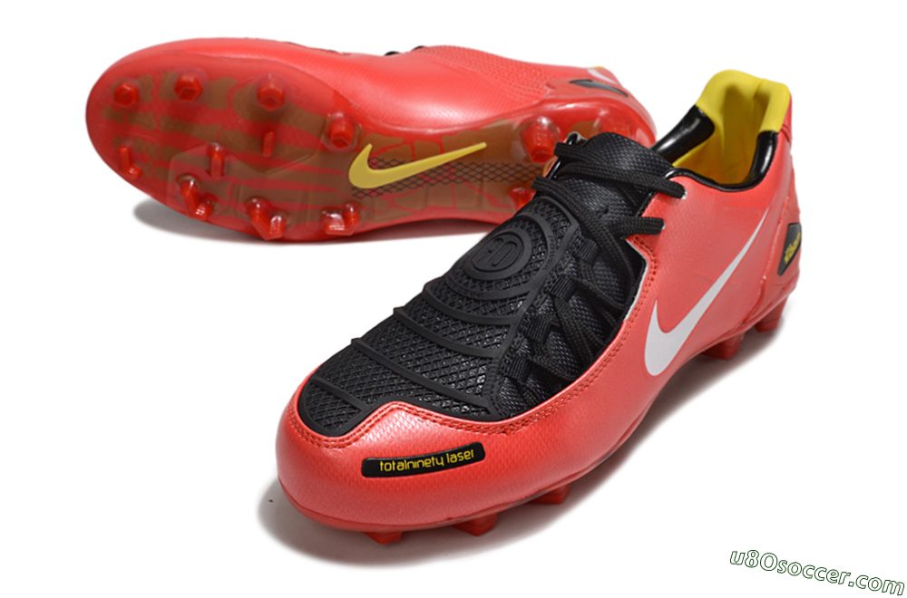 Nike Air Zoom Total 90 Laser FG Firm Ground Soccer Cleats - Red/White/Black 3