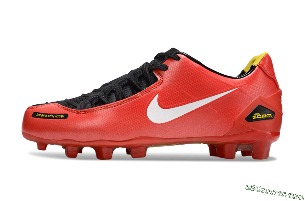 Nike Air Zoom Total 90 Laser FG Firm Ground Soccer Cleats - Red/White/Black 2