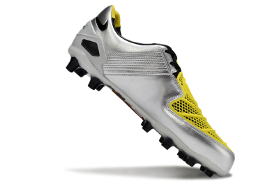 Nike Air Zoom Total 90 Laser FG Firm Ground Soccer Cleats - Silver/Black/Yellow
