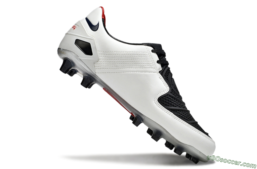 Nike Air Zoom Total 90 Laser FG Firm Ground Soccer Cleats - White/Black/Red 4