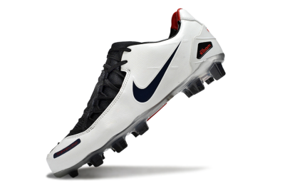 Nike Air Zoom Total 90 Laser FG Firm Ground Soccer Cleats - White/Black/Red
