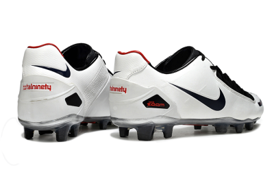 Nike Air Zoom Total 90 Laser FG Firm Ground Soccer Cleats - White/Black/Red