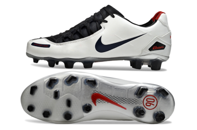 Nike Air Zoom Total 90 Laser FG Firm Ground Soccer Cleats - White/Black/Red
