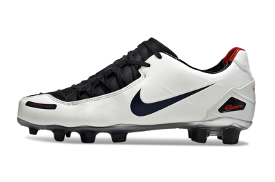 Nike Air Zoom Total 90 Laser FG Firm Ground Soccer Cleats - White/Black/Red