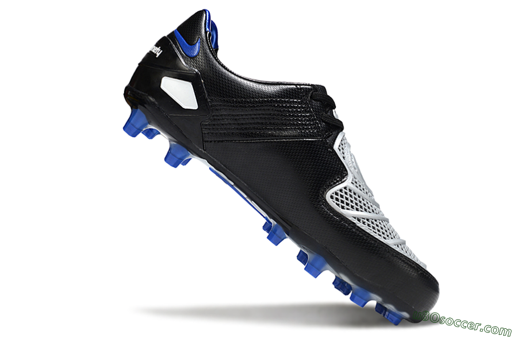 Nike Air Zoom Total 90 Laser FG Firm Ground Soccer Cleats - Black/White/Blue 4