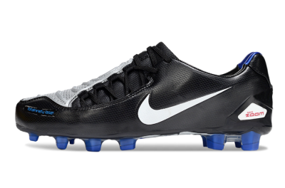 Nike Air Zoom Total 90 Laser FG Firm Ground Soccer Cleats - Black/White/Blue