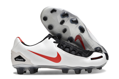 Nike Air Zoom Total 90 III FG Firm Ground Soccer Cleats - White/Red/Black