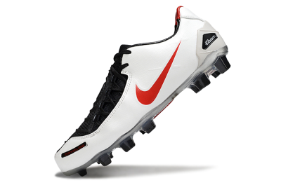 Nike Air Zoom Total 90 III FG Firm Ground Soccer Cleats - White/Red/Black