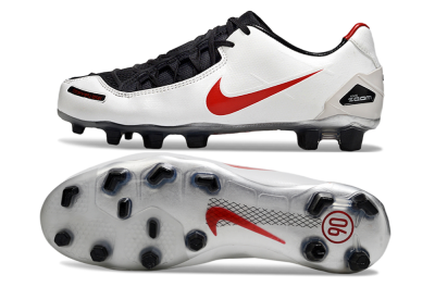 Nike Air Zoom Total 90 III FG Firm Ground Soccer Cleats - White/Red/Black