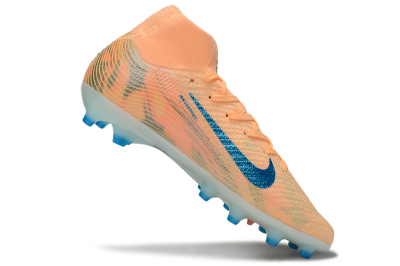 Nike Air Zoom Mercurial Superfly 10 Elite AG Artificial Grass Soccer Cleats - Pink/Blue/Whtie