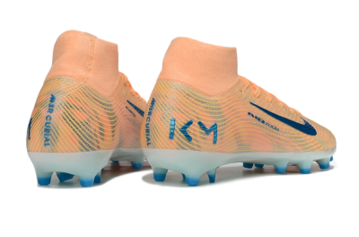 Nike Air Zoom Mercurial Superfly 10 Elite AG Artificial Grass Soccer Cleats - Pink/Blue/Whtie