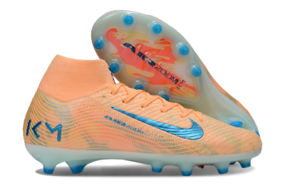 Nike Air Zoom Mercurial Superfly 10 Elite AG Artificial Grass Soccer Cleats - Pink/Blue/Whtie