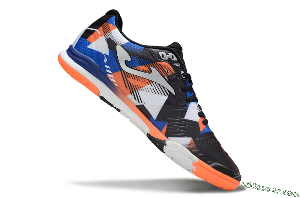 Joma Top Flex IC Indoor & Futsal Soccer Shoes - Black/Red/Blue 4