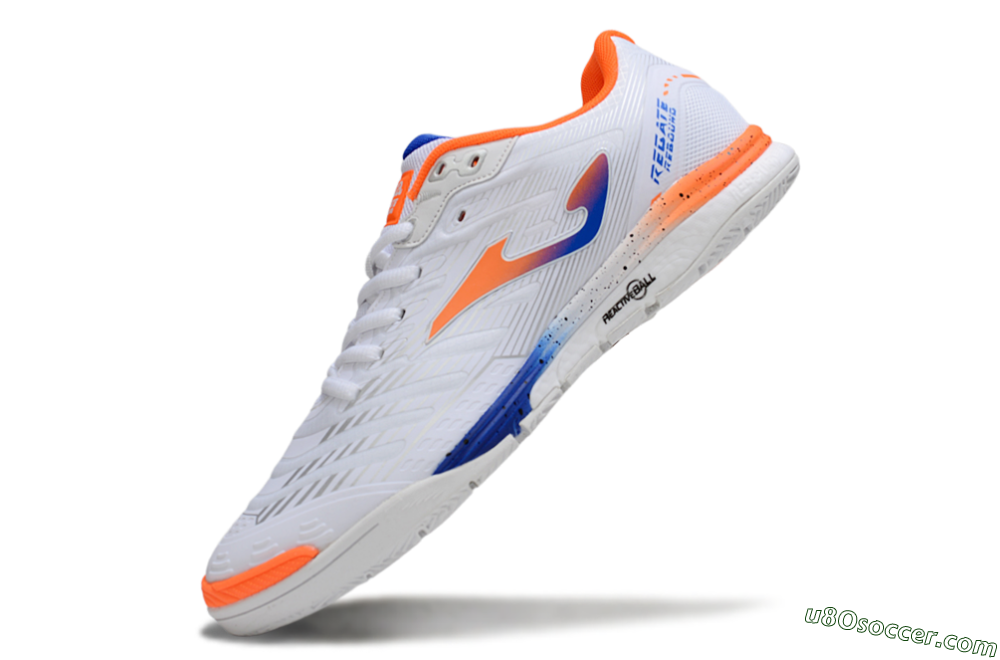Joma Top Flex IC Indoor & Futsal Soccer Shoes - White/Blue/Red 5