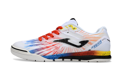 Joma Top Flex IC Indoor & Futsal Soccer Shoes - White/Black/Red