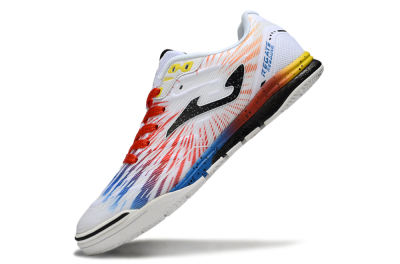 Joma Top Flex IC Indoor & Futsal Soccer Shoes - White/Black/Red