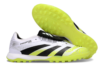 Adidas Predator League Foldover Tongue TF Artificial Turf Soccer Shoes - White/Black/Yellow