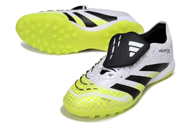Adidas Predator League Foldover Tongue TF Artificial Turf Soccer Shoes - White/Black/Yellow