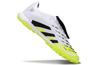 Adidas Predator League Foldover Tongue TF Artificial Turf Soccer Shoes - White/Black/Yellow