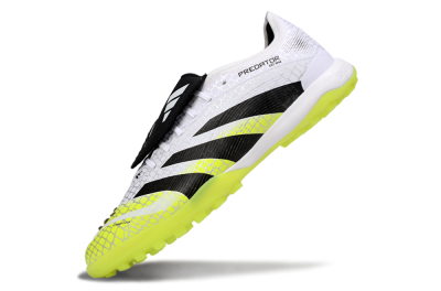 Adidas Predator League Foldover Tongue TF Artificial Turf Soccer Shoes - White/Black/Yellow