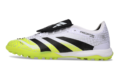 Adidas Predator League Foldover Tongue TF Artificial Turf Soccer Shoes - White/Black/Yellow