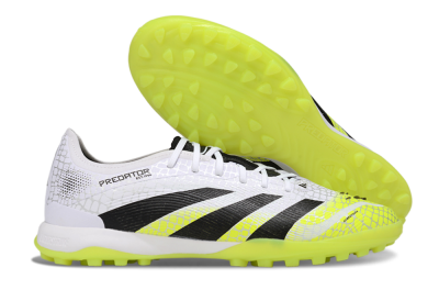 Adidas Predator 25 Elite TF Artificial Turf Soccer Shoes - White/Black/Yellow