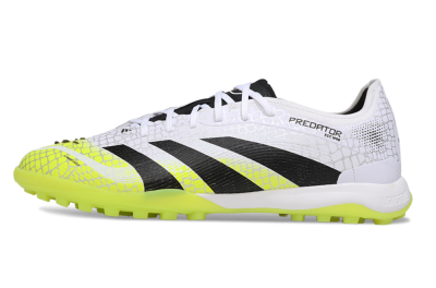 Adidas Predator 25 Elite TF Artificial Turf Soccer Shoes - White/Black/Yellow
