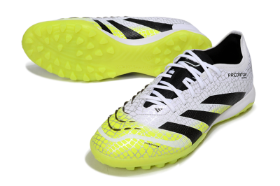 Adidas Predator 25 Elite TF Artificial Turf Soccer Shoes - White/Black/Yellow