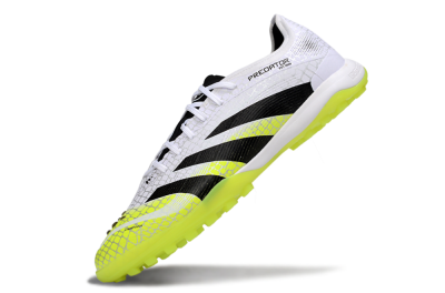 Adidas Predator 25 Elite TF Artificial Turf Soccer Shoes - White/Black/Yellow