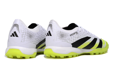 Adidas Predator 25 Elite TF Artificial Turf Soccer Shoes - White/Black/Yellow