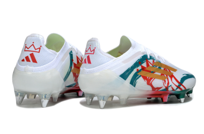 Adidas F50 Elite SG Soft Ground Soccer Cleats - White/Green/Gold/Red
