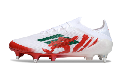 Adidas F50 Elite SG Soft Ground Soccer Cleats - White/Green/Red