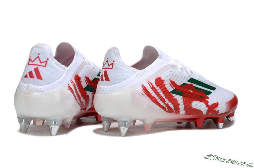 Adidas F50 Elite SG Soft Ground Soccer Cleats - White/Green/Red 6