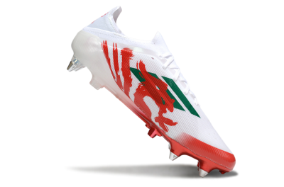 Adidas F50 Elite SG Soft Ground Soccer Cleats - White/Green/Red