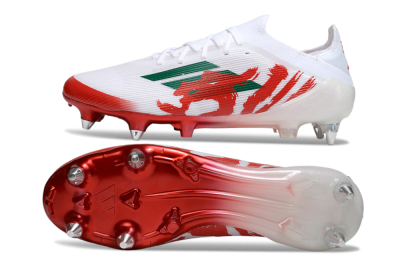 Adidas F50 Elite SG Soft Ground Soccer Cleats - White/Green/Red