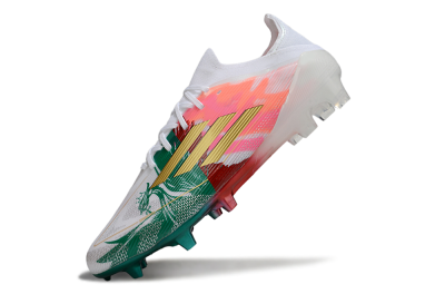Adidas F50 Elite FG Firm Ground Soccer Cleats - White/Green/Gold/Red