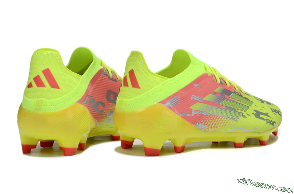 Adidas F50 Elite FG Firm Ground Soccer Cleats - Yellow/Silver/Red 6