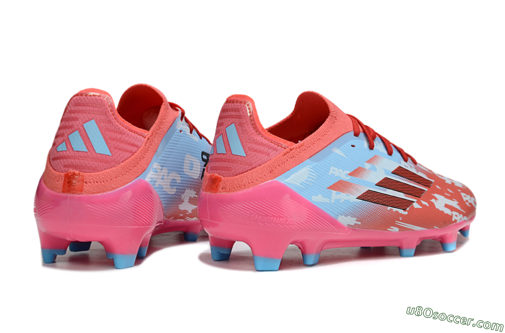 Adidas F50 Elite FG Firm Ground Soccer Cleats - Red/Blue/Pink 6