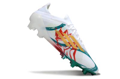 Adidas F50 Elite FG Firm Ground Soccer Cleats - White/Green/Gold/Red