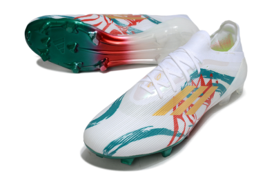 Adidas F50 Elite FG Firm Ground Soccer Cleats - White/Green/Gold/Red