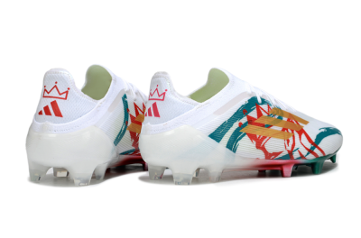 Adidas F50 Elite FG Firm Ground Soccer Cleats - White/Green/Gold/Red