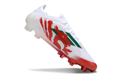 Adidas F50 Elite FG Firm Ground Soccer Cleats - White/Green/Red