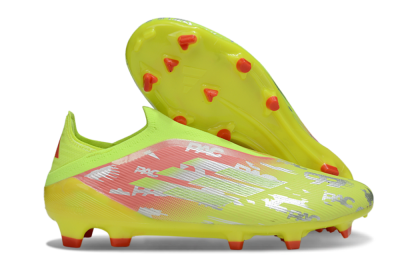 Adidas F50 Elite Laceless FG Firm Ground Soccer Cleats - Yellow/Silver/Red
