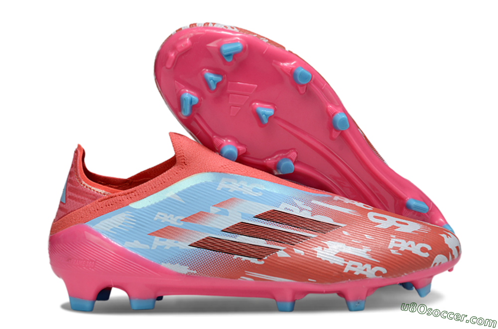 Adidas F50 Elite Laceless FG Firm Ground Soccer Cleats - Red/Blue/Pink 1